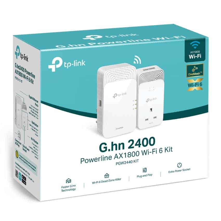 (image for) tp-link G.hn2400 Powerline AX1800 Wi-Fi 6 Kit